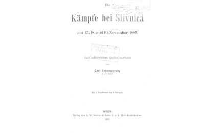 Die Kampfe bei Slivnica