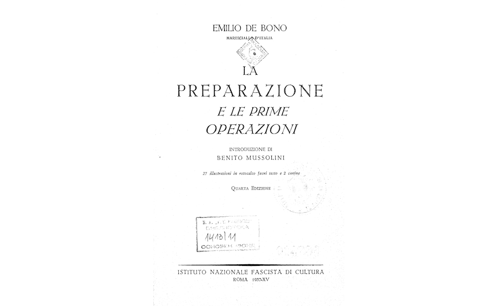 La preparazione e le prime operazioni