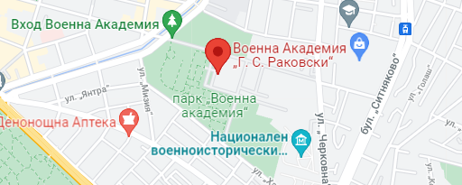 Локация на Военна Академия „Г. С. Раковски“